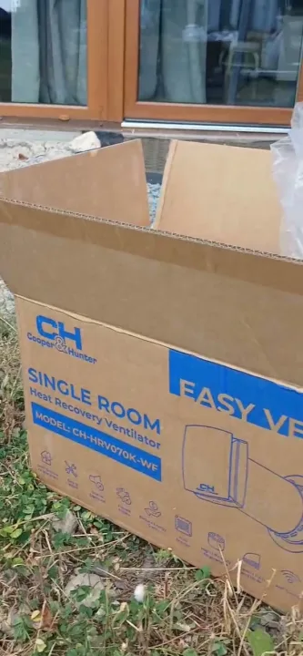 Розпакування рекуператора C&H Easy Vent і чистове буріння